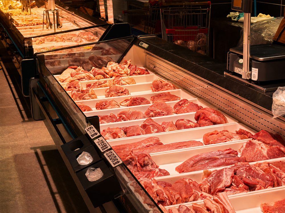 精选肉品陈列